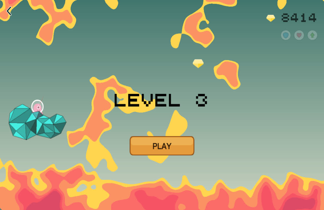 Level start and PLAY screen
